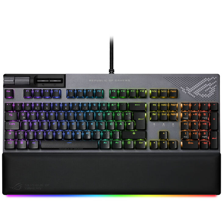 ASUS ROG Strix Flare II Animate Gaming Keyboard, PBT - ROG RX, black image number 1
