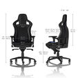 noblechairs EPIC Gaming Stuhl - schwarz/blau image number null