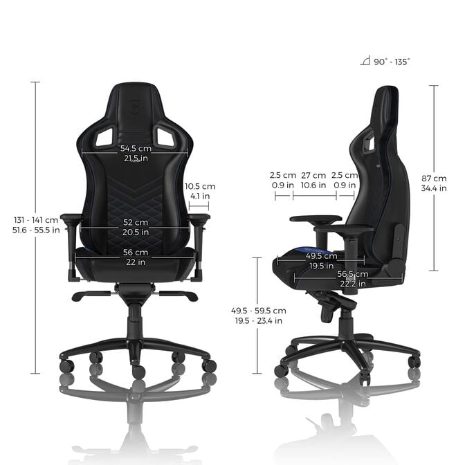 noblechairs EPIC Gaming Stuhl - schwarz/blau image number 2