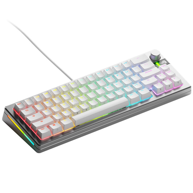 Glorious GMMK 3 Pro 65% Custom Gaming Keyboard - Pre-Built, ANSI (US), Fox Switches, Silver image number 0