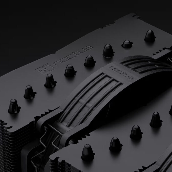 Noctua NF-A14X25r G2 PWM chromax.black L&uuml;fter, LCP - schwarz, 140mm image number 4