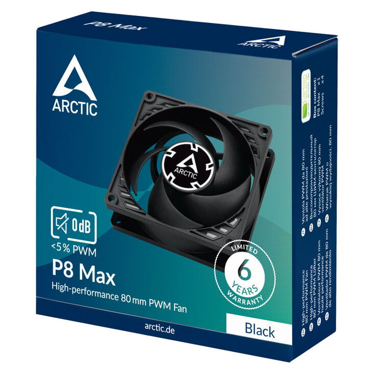 Arctic P8 PWM MAX Fan - 80mm image number 5