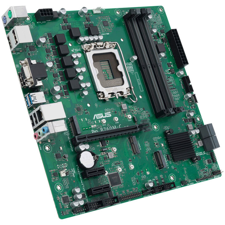 ASUS PRO B760M-C-CSM, Intel B760 Mainboard, Sockel 1700, DDR5 image number 1