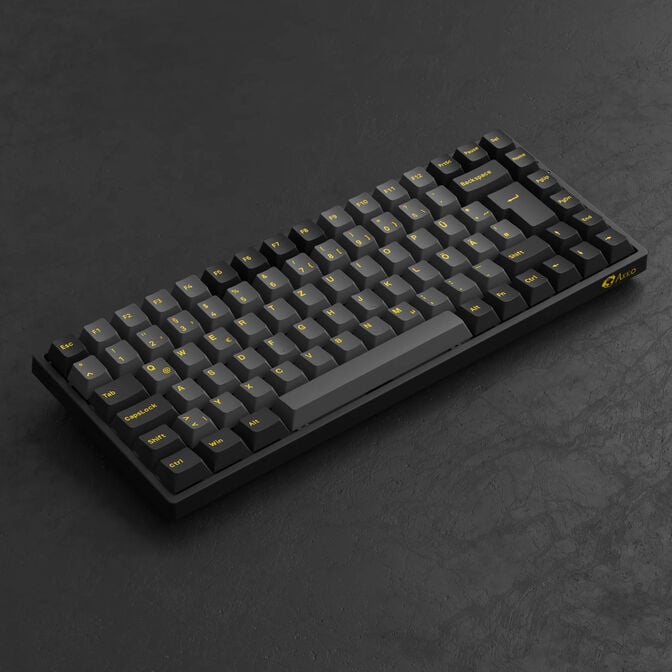 AKKO Black & Gold 3084B Plus Gaming Tastatur, RGB &ndash; Akko V3 Cream Blue Pro Switches, ISO DE, schwarz & gold image number 2