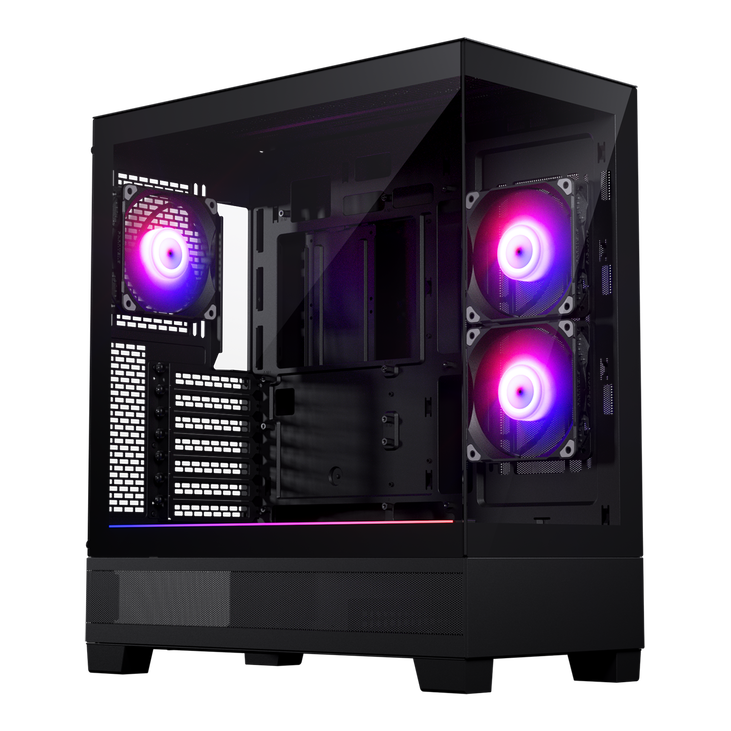 Phanteks XT View Tempered Glass Windows, D-RGB - schwarz image number 2