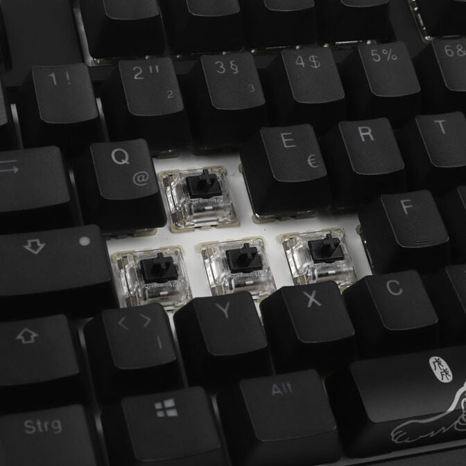 Ducky One 2 Backlit PBT Gaming Keyboard, MX-Black, RGB LED - black image number 6