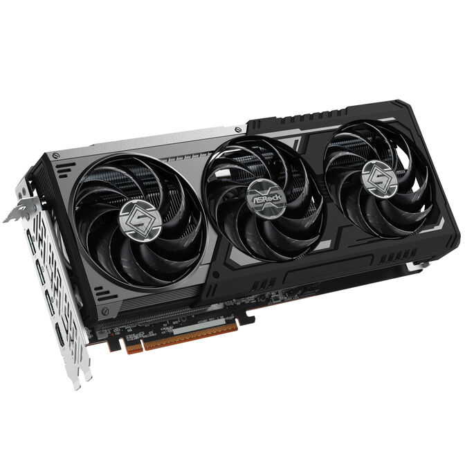 ASRock Radeon RX 9070 XT Steel Legend Dark 16GB Grafikkarte, 16384 MB GDDR6 image number 1