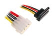 InLine SATA Stromadapterkabel an 4-Pol Molex gewinkelt unten image number null