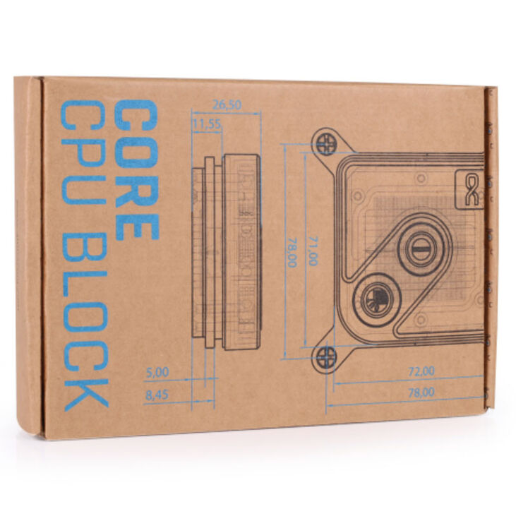 Alphacool Core 1 Aurora CPU-Kühler, ARGB - Schwarz image number 6