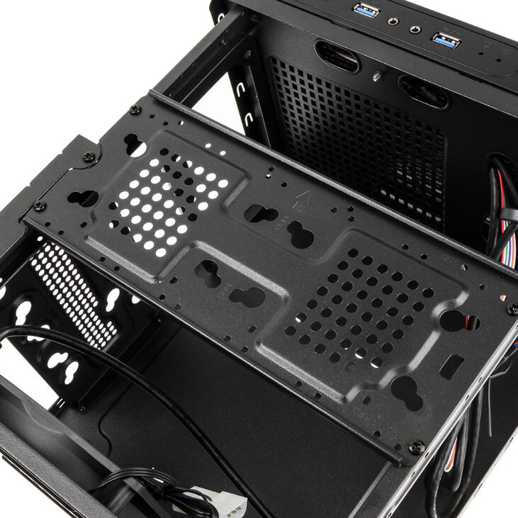 Kolink Satellite Mini-ITX- / Micro-ATX-Gehäuse - schwarz image number 6