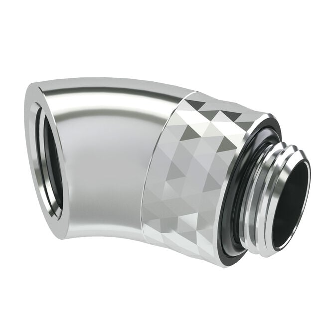 Barrow Dazzle Adapter 45 Grad G1/4 Zoll AG auf G1/4 Zoll IG - drehbar, silber image number 0