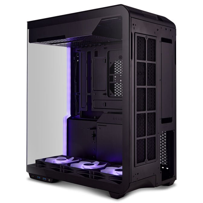 Ssupd Xhuttle PC case, mid tower, ATX, RGB, tempered glass - black image number 2