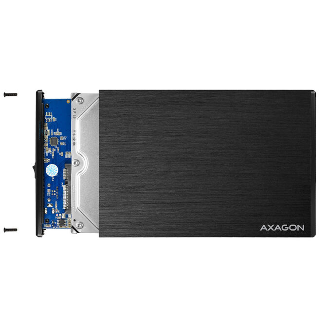 AXAGON EE35-XA3 externes 3,5"-Geh&auml;use, USB 3.0, SATA II, Aluminium - schwarz image number 4