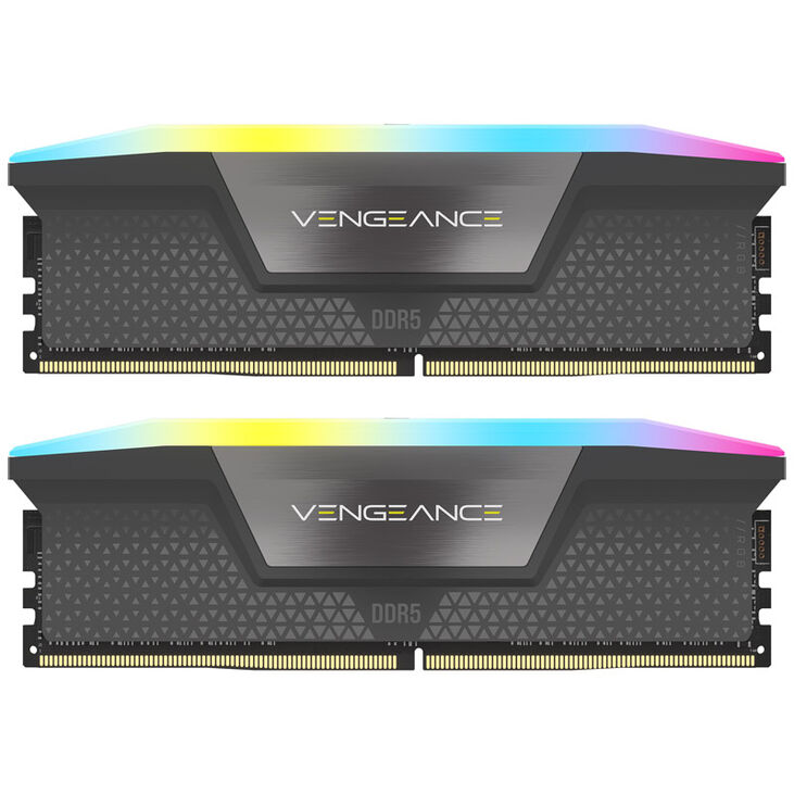 Corsair Vengeance RGB DDR5-6000 RAM, CL36, EXPO - 32 GB Dual-Kit, grey image number 2