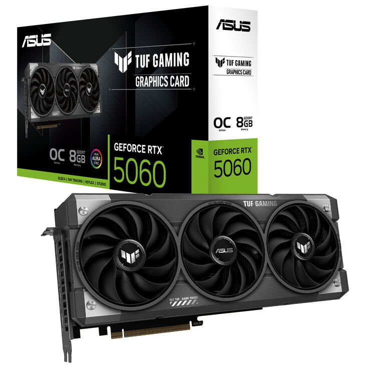 ASUS TUF GeForce RTX 5060 OC Edition, 8192 MB GDDR7 image number 0