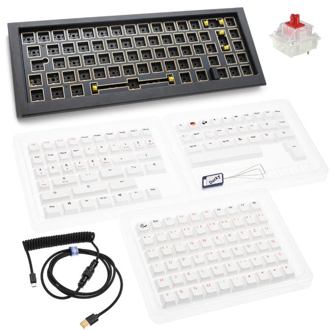 Ducky Outlaw 65 Gaming-Keyboard, Barebone - black (ISO) image number 0
