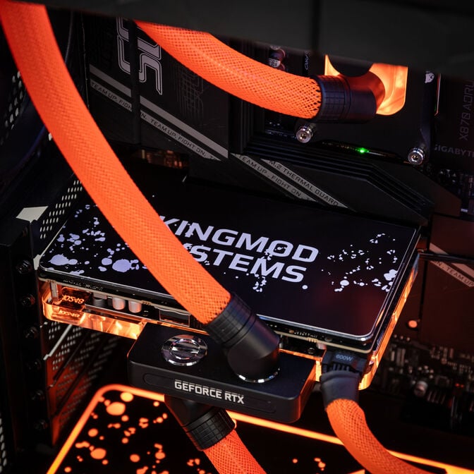 Gaming PC Configurator Chainsaw, AMD Ryzen 9 9800X3D, NVIDIA GeForce RTX 5070Ti - Custom Water Cooling image number 6
