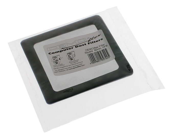 DEMCiflex Staubfilter 80mm, quadratisch - schwarz/schwarz image number 2