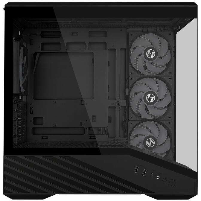 Lian Li VECTOR V100 MINI PC Case, Micro-ATX, Tempered Glass - Black image number 3