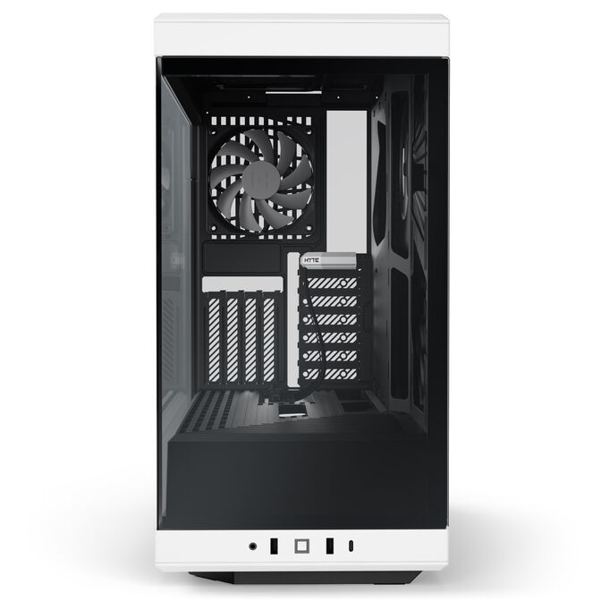 Hyte Y40 PC Case, Mid Tower, Tempered Glass - Black/White image number 4