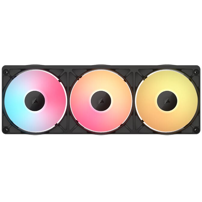 CORSAIR iCUE LINK RX360 II Unified Frame RGB Triple-Fan PWM-L&uuml;fter, 2.100U/min - mit Controller, schwarz image number 1