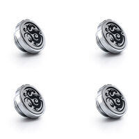 Bitspower Artemis Verschlussstopfen G1/4 Zoll, 4er Pack - silber-gl&auml;nzend