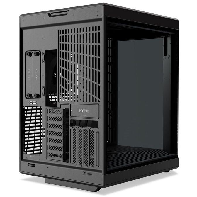 Hyte Y70 Touch Infinite PC Case, Mid Tower - Pitch Black + FP12 3-Pack & NP50 image number 9