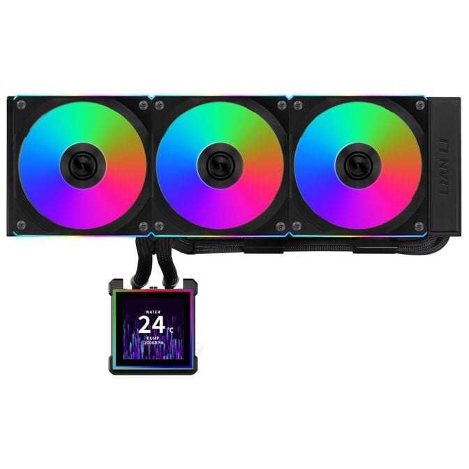 Lian Li HydroShift II LCD-S 360CL AiO Water Cooling, RGB, LCD Display - 360mm, Black image number 3