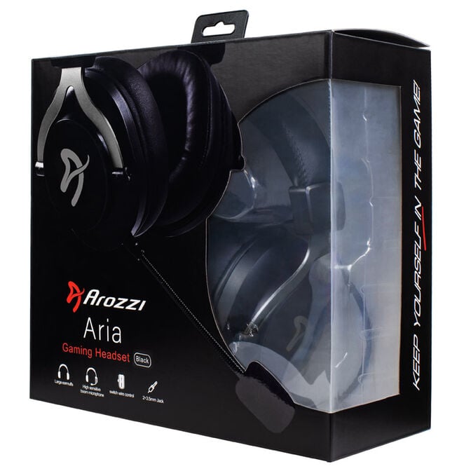 Arozzi Aria Gaming Headset - schwarz image number 8