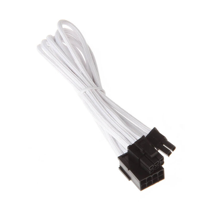 SilverStone 8-Pin-PCIe auf 6+2-Pin-PCIe Verlängerung - 250mm weiß image number 1