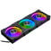 PHANTEKS D30 PWM Regular Airflow D-RGB fan, Triple Pack - 120mm, black