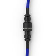 Glorious GMMK Coiled Cable Cobalt Blue, Spiralkabel, USB-C/USB-A - dunkelblau/schwarz image number null
