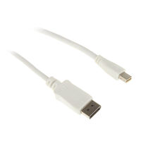 InLine Kabel Mini DisplayPort zu DisplayPort, wei&szlig; - 2m