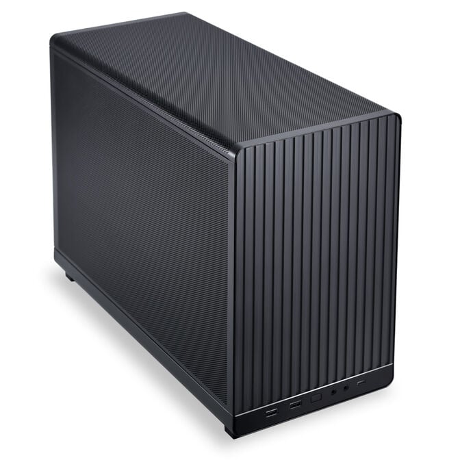 Lian Li DAN Cases A3-mATX - black + 3x UNI FAN SL-INF 120 ARGB reverse blade fans + 1x standard PWM fan - 120mm image number 2