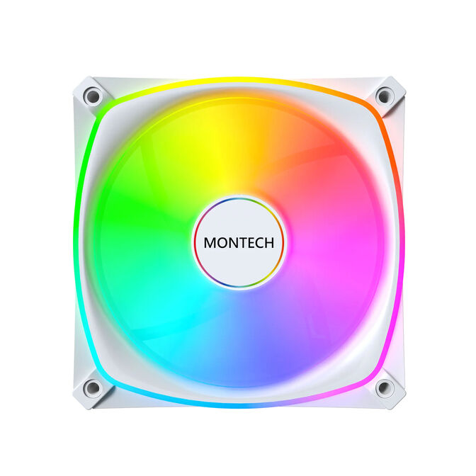 Montech AX120 PRO PWM L&uuml;fter, ARGB - 3er-Pack, 120mm, wei&szlig; image number 2