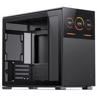 Jonsbo D31 Screen Micro-ATX Gehäuse, Tempered Glass - schwarz