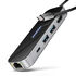 AXAGON HMC-6GLN USB Hub, 2x USB-A, 1x USB-C, 1x HDMI 2.0, 1x RJ45, 100W PD – silver image number null
