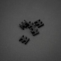 King Mod Service 4-Slot Cable Comb 3mm small - black - set of 5