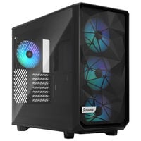 Fractal Design Meshify 2 Lite RGB Mid Tower Light Tint, Tempered Glass, Black