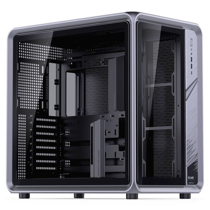 Jonsplus BO400 PC-Geh&auml;use, Midi-Tower, ATX, Tempered Glass &ndash; gunmetal grey image number 1