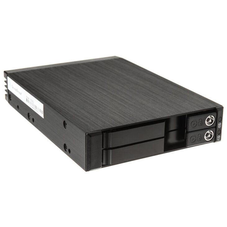 SilverStone SST-FS202B 3.5-inch hot-swap for 2x 2.5-inch HDD/SSD image number 0