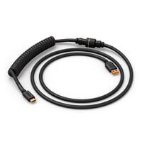 Glorious GMMK Coiled Cable Phantom Black, Spiralkabel, USB-C/USB-A - schwarz
