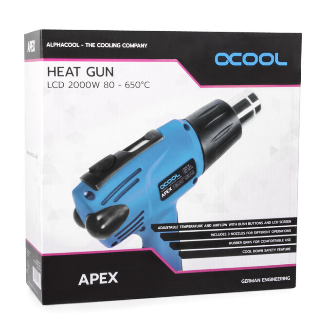 Alphacool Apex Heat Gun with LCD screen - 2000 watts image number 7
