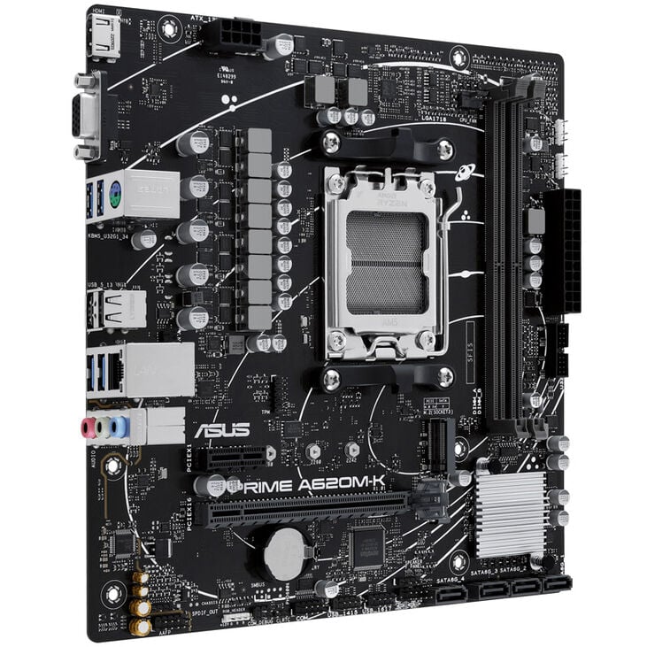 ASUS Prime A620M-K, AMD A620 Mainboard, Sockel AM5, DDR5 image number 5