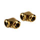 Corsair Hydro X Series XF Hardline Adapter 90 Grad 12mm AD auf 12mm AD Hardtube - 2er Pack, gold