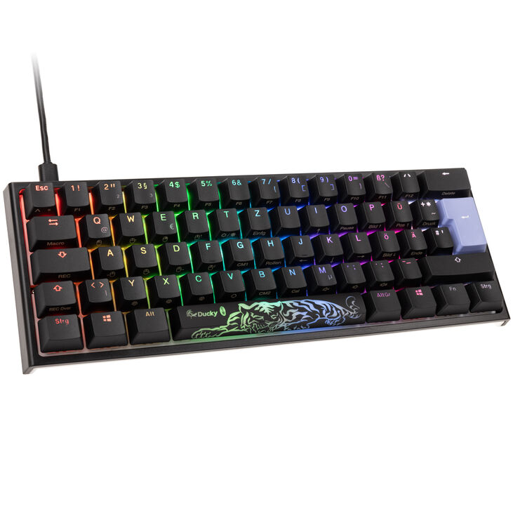 Ducky One 2 Pro Mini Gaming Keyboard, RGB LED - Cherry Red image number 0
