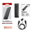 AXAGON EEM2-GTS2 M.2 enclosure, NVMe & SATA, USB-C 3.1, 10 Gbit/s - dark grey image number null