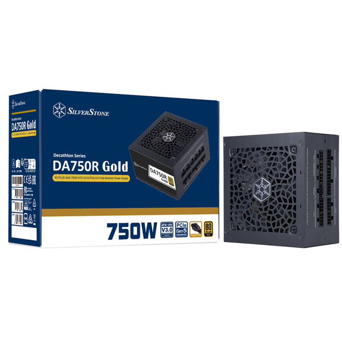 SilverStone SST-DA750R-GMA 80 PLUS Gold, modular, ATX 3.0 - 750 Watt image number 9