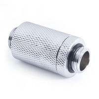 Alphacool ES D-Plug, 31,5-46,5mm, G1/4 AG auf G1/4 AG - chrome