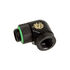 Bitspower Adapter 90 Grad G1/4 Zoll AG auf G1/4 Zoll IG - beidseitig drehbar, schwarz matt image number null